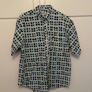 Southern Proper Sunglasses Short Sleeve Button Down Patterned Men's Shirt
